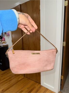 Gucci Pink Suede Shoulder Bag